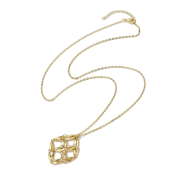 PandaHall Crystal Stone Cage Pendant Necklaces, 304 Stainless Steel Cable Chain Necklaces, Golden, 23.43 inch(59.5cm) 304 Stainless Steel...
PandaHall Crystal Stone Cage Pendant Necklaces, 304 Stainless Steel Cable Chain Necklaces, Golden, 23.43 inch(59.5cm) 304 Stainless Steel...