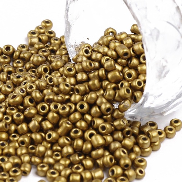 PandaHall Baking Paint Glass Seed Beads, Goldenrod, 8/0, 3mm, Hole: 1mm, about 10000pcs/bag Glass Gold
PandaHall Baking Paint Glass Seed Beads, Goldenrod, 8/0, 3mm, Hole: 1mm, about 10000pcs/bag Glass Gold