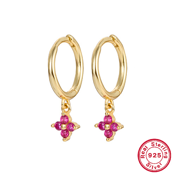 PandaHall Real 18K Gold Plated 925 Sterling Silver Flower Dangle Hoop Earrings, Fuchsia, 19x8.5mm Sterling Silver Star Pink
PandaHall Real 18K Gold Plated 925 Sterling Silver Flower Dangle Hoop Earrings, Fuchsia, 19x8.5mm Sterling Silver Star Pink