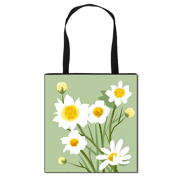 PandaHall Daisy Flower Printed Polyester Shoulder Bag, Rectangle, Yellow Green, 39.5x39cm Polyester Rectangle
PandaHall Daisy Flower Printed Polyester Shoulder Bag, Rectangle, Yellow Green, 39.5x39cm Polyester Rectangle