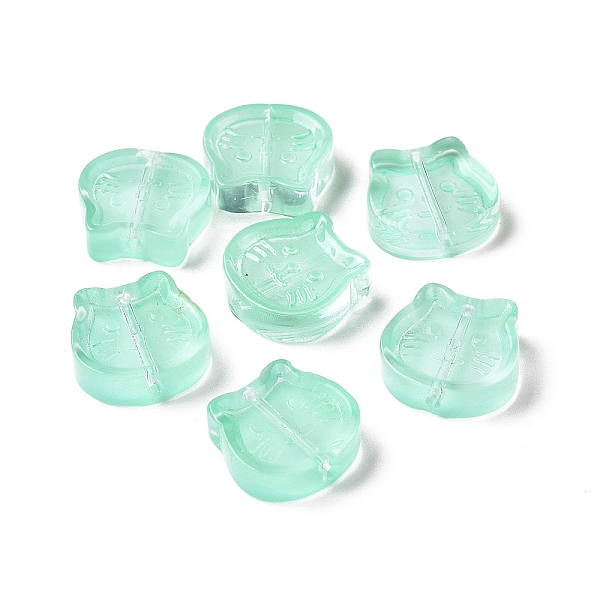 PandaHall Transparent Spray Painted Glass Beads, Cat, Aquamarine, 13.5x14x5mm, Hole: 1.2mm Glass Cat Shape Green
PandaHall Transparent Spray Painted Glass Beads, Cat, Aquamarine, 13.5x14x5mm, Hole: 1.2mm Glass Cat Shape Green