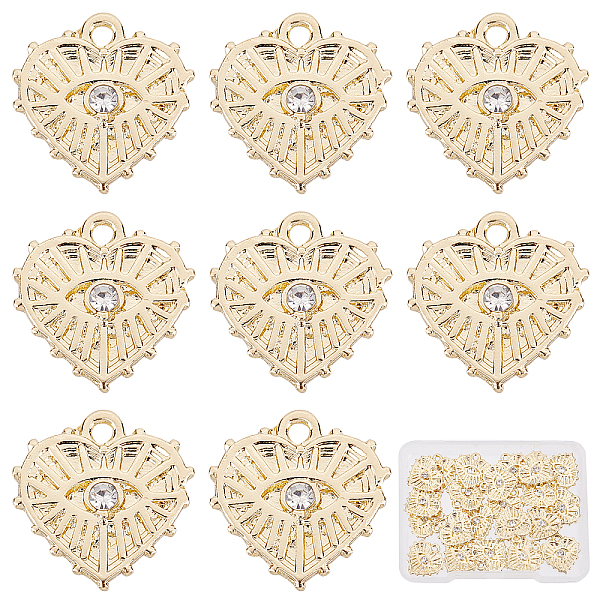 PandaHall SUNNYCLUE 1 Box 22Pcs 18K Gold Plated Evil Eye Charms Bulk Rhinestone Heart Charms Gold Plated Charms for Jewelry Making Golden...
PandaHall SUNNYCLUE 1 Box 22Pcs 18K Gold Plated Evil Eye Charms Bulk Rhinestone Heart Charms Gold Plated Charms for Jewelry Making Golden...