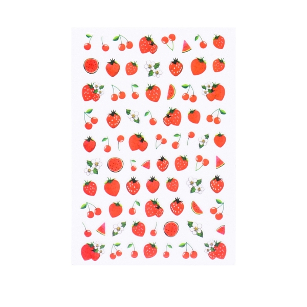 PandaHall Nail Art Stickers, Self-adhesive, For Nail Tips Decorations, Fruit Pattern, Red, 9.5x6.5cm Paper Fruit Red
PandaHall Nail Art Stickers, Self-adhesive, For Nail Tips Decorations, Fruit Pattern, Red, 9.5x6.5cm Paper Fruit Red