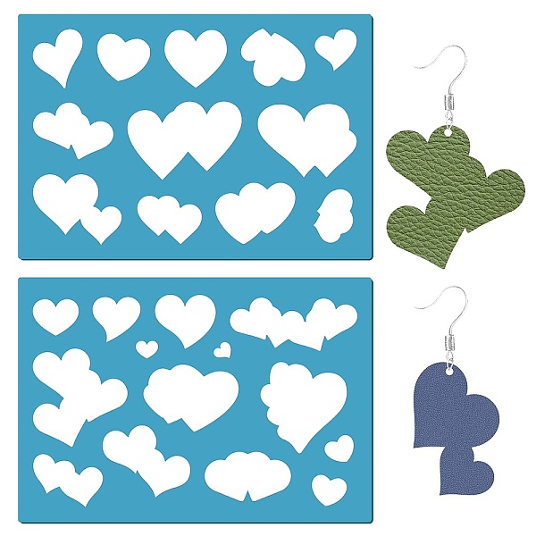 PandaHall Acrylic Earring Handwork Template, Card Leather Cutting Stencils, Deep Sky Blue, Heart, 130x90x2mm, 2pcs/set Acrylic Heart
PandaHall Acrylic Earring Handwork Template, Card Leather Cutting Stencils, Deep Sky Blue, Heart, 130x90x2mm, 2pcs/set Acrylic Heart
