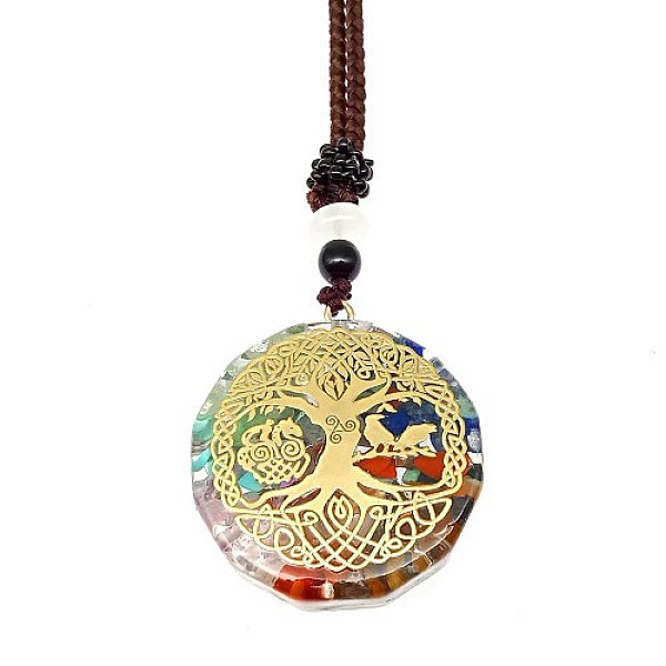 PandaHall Resin & Natural & Synthetic Mixed Gemstone Pendant Necklaces, Tree of Life, 25.59 inch(65cm) Resin Tree of Life
PandaHall Resin & Natural & Synthetic Mixed Gemstone Pendant Necklaces, Tree of Life, 25.59 inch(65cm) Resin Tree of Life