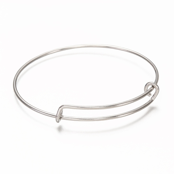 PandaHall Adjustable 304 Stainless Steel Expandable Bangle Making, Stainless Steel Color, 0.15~0.85cm, Inner Diameter: 2-3/8 inch(6.05cm)...
PandaHall Adjustable 304 Stainless Steel Expandable Bangle Making, Stainless Steel Color, 0.15~0.85cm, Inner Diameter: 2-3/8 inch(6.05cm)...