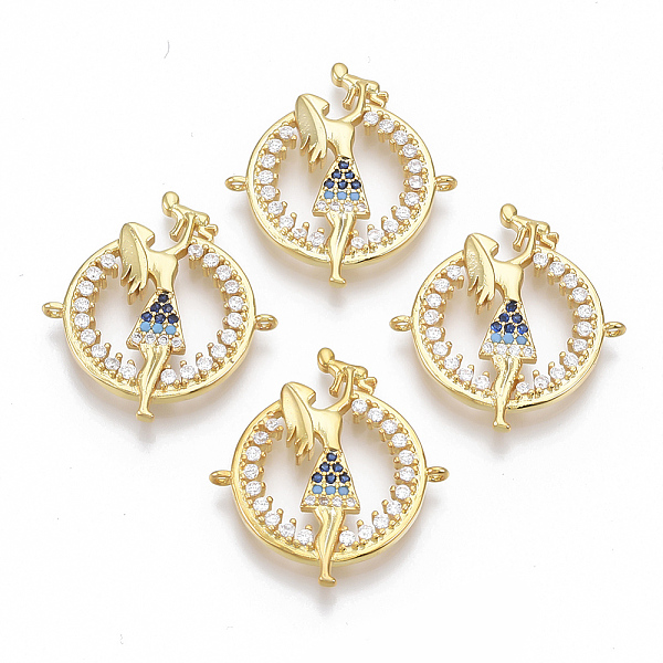 PandaHall Mother's Day Theme, Brass Micro Pave Cubic Zirconia Links connectors, Flat Round with Mother & Son, Blue & Clear, Golden...
PandaHall Mother's Day Theme, Brass Micro Pave Cubic Zirconia Links connectors, Flat Round with Mother & Son, Blue & Clear, Golden...