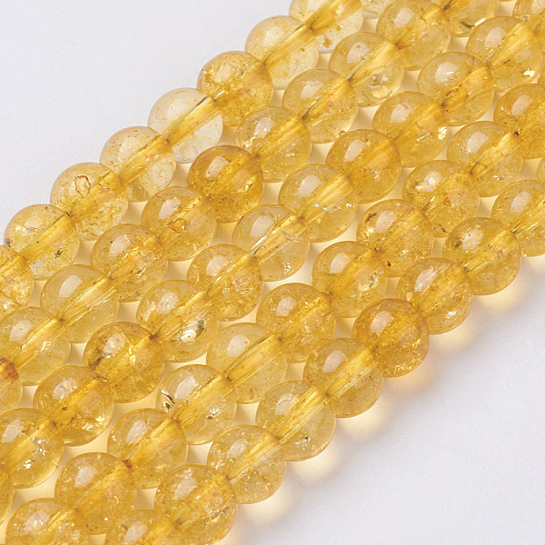 PandaHall Synthetic Citrine Beads Strands, Round, Dyed & Heated, 6mm, Hole: 0.8mm, about 67pcs/strand, 15.5 inch Citrine Round Gold
PandaHall Synthetic Citrine Beads Strands, Round, Dyed & Heated, 6mm, Hole: 0.8mm, about 67pcs/strand, 15.5 inch Citrine Round Gold