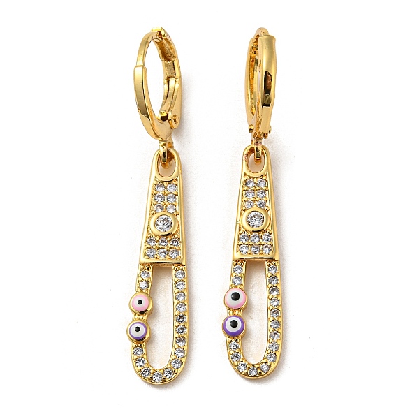 PandaHall Real 18K Gold Plated Brass Dangle Leverback Earrings, with Enamel and Cubic Zirconia, Evil Eye, Pearl Pink, 38.5x6mm Cubic...
PandaHall Real 18K Gold Plated Brass Dangle Leverback Earrings, with Enamel and Cubic Zirconia, Evil Eye, Pearl Pink, 38.5x6mm Cubic...