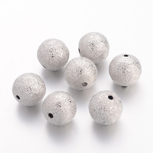PandaHall Brass Textured Beads, Nickel Free, Round, Nickel Color, Size: about 12mm in diameter, hole: 1.8mm Brass Round
PandaHall Brass Textured Beads, Nickel Free, Round, Nickel Color, Size: about 12mm in diameter, hole: 1.8mm Brass Round