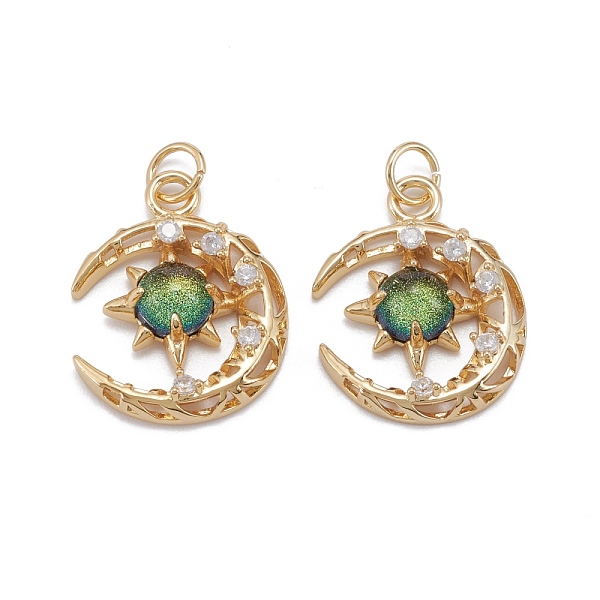 PandaHall Brass Micro Pave Clear Cubic Zirconia Glass Pendants, with Jump Ring, Long-Lasting Plated, Moon, Cadmium Free & Lead Free, Real..., Green
PandaHall Brass Micro Pave Clear Cubic Zirconia Glass Pendants, with Jump Ring, Long-Lasting Plated, Moon, Cadmium Free & Lead Free, Real..., Green