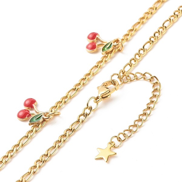 PandaHall Dainty Cherry Alloy Enamel Pendant Necklace for Teen Girl Women, Golden, Red, 17.91 inch(45.5cm) 304 Stainless Steel Red
PandaHall Dainty Cherry Alloy Enamel Pendant Necklace for Teen Girl Women, Golden, Red, 17.91 inch(45.5cm) 304 Stainless Steel Red