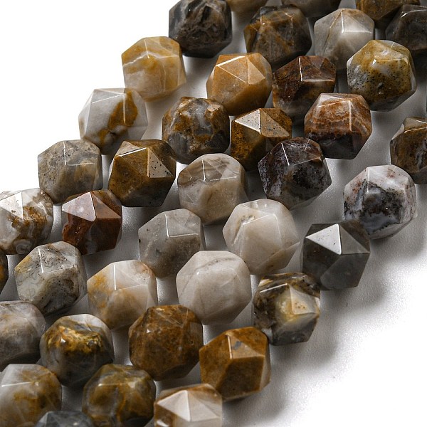 PandaHall Natural Gobi Agate Beads Strands, Faceted Star Cut Beads, 6x6.5mm, Hole: 1mm, about 60~61pcs/strand, 14.96''~ 15.16''(38~38.5cm)...
PandaHall Natural Gobi Agate Beads Strands, Faceted Star Cut Beads, 6x6.5mm, Hole: 1mm, about 60~61pcs/strand, 14.96''~ 15.16''(38~38.5cm)...