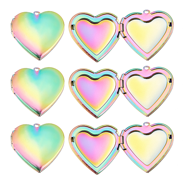 PandaHall UNICRAFTALE 6pcs Rainbow Color Heart Shape Photo Frame Pendants 304 Stainless Steel Locket Charms Hypoallergenic Pendants for DIY...
PandaHall UNICRAFTALE 6pcs Rainbow Color Heart Shape Photo Frame Pendants 304 Stainless Steel Locket Charms Hypoallergenic Pendants for DIY...