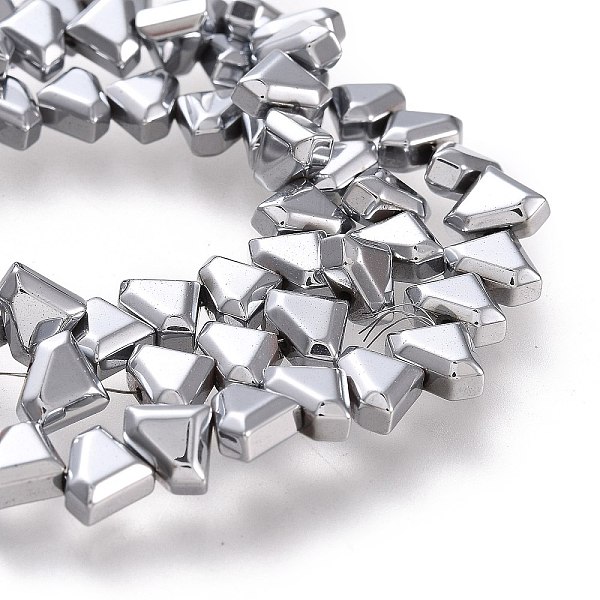PandaHall Electroplate Non-Magnetic Synthetic Hematite Beads Strands, Triangle, Faceted, Platinum Plated, 6x8x3.5mm, Hole: 1mm, about...
PandaHall Electroplate Non-Magnetic Synthetic Hematite Beads Strands, Triangle, Faceted, Platinum Plated, 6x8x3.5mm, Hole: 1mm, about...