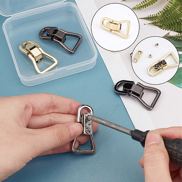 PandaHall WADORN 3 Colors Purse Suspension Clasp, Metal Bag Side Clip Buckle Handbag Double Ring Connector Buckles Bag Chain Strap Lanyard...
PandaHall WADORN 3 Colors Purse Suspension Clasp, Metal Bag Side Clip Buckle Handbag Double Ring Connector Buckles Bag Chain Strap Lanyard...