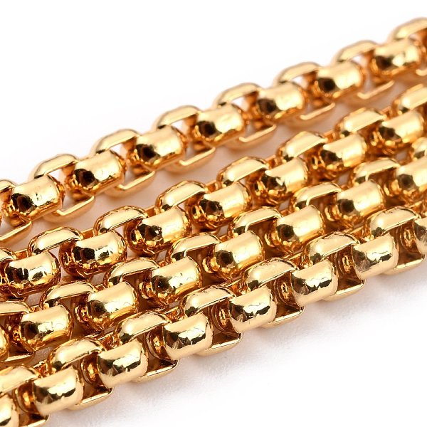 PandaHall 3.28 Feet Eco-friendly Spray Painted Handmade Brass Box Chains, Soldered, Gold, 4x4mm Brass Gold
PandaHall 3.28 Feet Eco-friendly Spray Painted Handmade Brass Box Chains, Soldered, Gold, 4x4mm Brass Gold