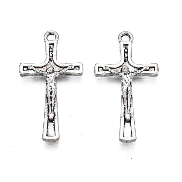 PandaHall Tibetan Style Alloy Pendants, Cadmium Free & Lead Free, Crucifix Cross, Antique Silver, 28x15x2.5mm, Hole: 1.6mm, about...
PandaHall Tibetan Style Alloy Pendants, Cadmium Free & Lead Free, Crucifix Cross, Antique Silver, 28x15x2.5mm, Hole: 1.6mm, about...