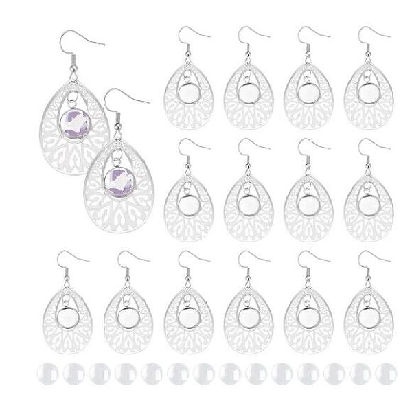 PandaHall UNICRAFTALE 30 Sets 304 Stainless Steel Teardrop Dangle Earring Making KitsBlank Dome Dangle Earrings Transparent Glass Cabochon..., Clear
PandaHall UNICRAFTALE 30 Sets 304 Stainless Steel Teardrop Dangle Earring Making KitsBlank Dome Dangle Earrings Transparent Glass Cabochon..., Clear