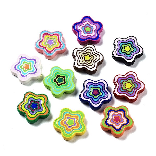 PandaHall UV Plating Acrylic Beads, with Enamel, Iridescent, Flower, Mixed Color, 28.5x29x6mm, Hole: 2.7mm Acrylic Flower Multicolor
PandaHall UV Plating Acrylic Beads, with Enamel, Iridescent, Flower, Mixed Color, 28.5x29x6mm, Hole: 2.7mm Acrylic Flower Multicolor
