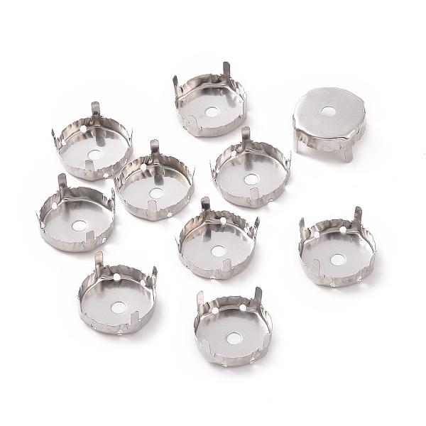 PandaHall Stainless Steel Rhinestone Claw Settings, Flat Round, Stainless Steel Color, 17x8mm, Tray: 16mm Stainless Steel Flat Round
PandaHall Stainless Steel Rhinestone Claw Settings, Flat Round, Stainless Steel Color, 17x8mm, Tray: 16mm Stainless Steel Flat Round