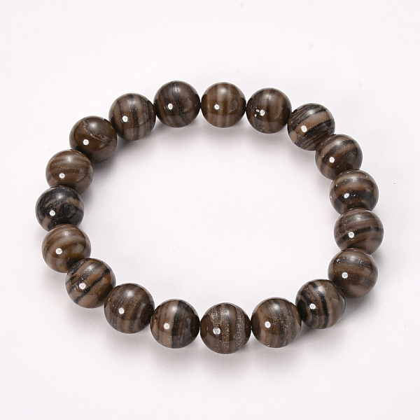 PandaHall Natural Black Wood Lace Stone Beaded Stretch Bracelets, Round, 2-1/8 inch(55mm), Bead: 10mm Wood Lace Stone
PandaHall Natural Black Wood Lace Stone Beaded Stretch Bracelets, Round, 2-1/8 inch(55mm), Bead: 10mm Wood Lace Stone