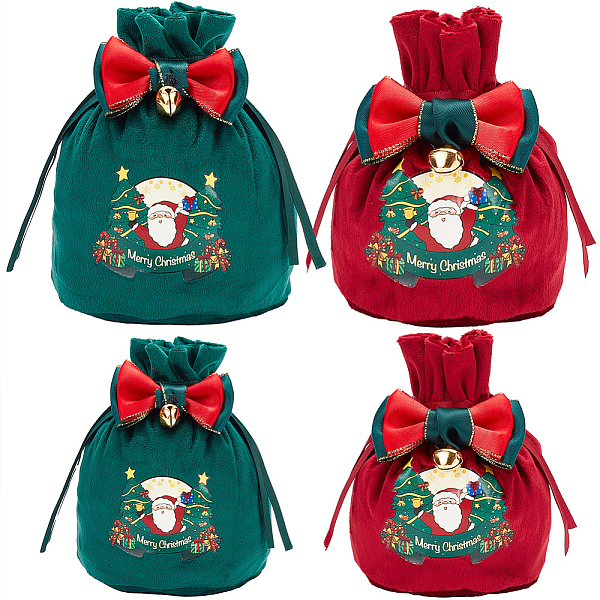 PandaHall CRASPIRE 4Pcs 4 Styles Christmas Velvet Candy Apple Bags, with Iron Pendants, Bowknot Drawstring Pouches, for Gift Wrapping, Merry..., Multicolor
PandaHall CRASPIRE 4Pcs 4 Styles Christmas Velvet Candy Apple Bags, with Iron Pendants, Bowknot Drawstring Pouches, for Gift Wrapping, Merry..., Multicolor