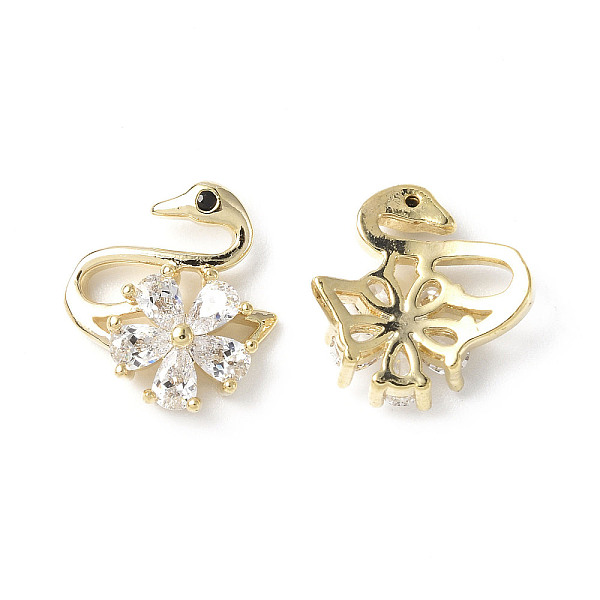 PandaHall Brass Micro Pave Clear Cubic Zirconia Cabochons, Swan with Flower, Real 18K Gold Plated, 11.5x10x3mm Brass+Cubic Zirconia Others...
PandaHall Brass Micro Pave Clear Cubic Zirconia Cabochons, Swan with Flower, Real 18K Gold Plated, 11.5x10x3mm Brass+Cubic Zirconia Others...