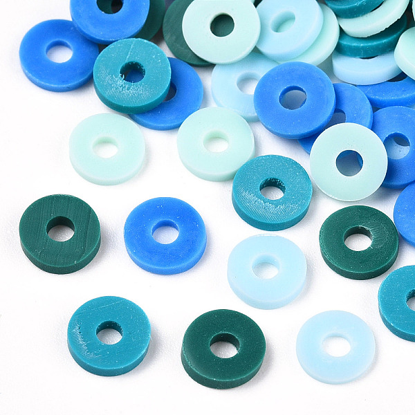 PandaHall Handmade Polymer Clay Beads, Heishi Beads, for DIY Jewelry Crafts Supplies, Disc/Flat Round, Medium Turquoise, 6x1mm, Hole: 2mm...
PandaHall Handmade Polymer Clay Beads, Heishi Beads, for DIY Jewelry Crafts Supplies, Disc/Flat Round, Medium Turquoise, 6x1mm, Hole: 2mm...