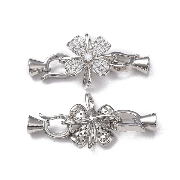 PandaHall Rack Plating Flower Brass Pave Clear Cubic Zirconia Fold Over Clasps, Cadmium Free & Lead Free, Long-Lasting Plated, Platinum...
PandaHall Rack Plating Flower Brass Pave Clear Cubic Zirconia Fold Over Clasps, Cadmium Free & Lead Free, Long-Lasting Plated, Platinum...