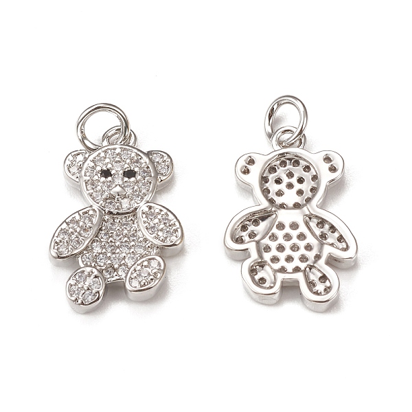 PandaHall Brass Micro Pave Cubic Zirconia Bird Pendants, with Jump Ring, Bear Charm, Platinum, 18.5x12x2mm, Hole: 3mm Brass+Cubic Zirconia..., Clear
PandaHall Brass Micro Pave Cubic Zirconia Bird Pendants, with Jump Ring, Bear Charm, Platinum, 18.5x12x2mm, Hole: 3mm Brass+Cubic Zirconia..., Clear