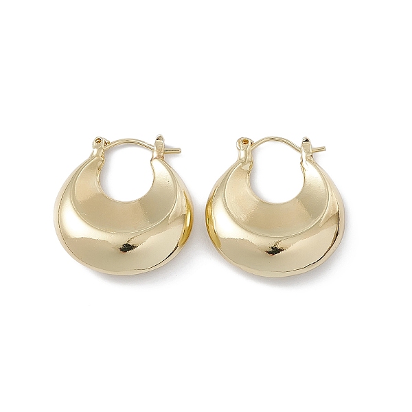 PandaHall Brass Croissant Thick Hoop Earrings for Women, Lead Free & Cadmium Free, Real 18K Gold Plated, 25.5x23x7mm, Pin: 0.9mm Brass Moon
PandaHall Brass Croissant Thick Hoop Earrings for Women, Lead Free & Cadmium Free, Real 18K Gold Plated, 25.5x23x7mm, Pin: 0.9mm Brass Moon