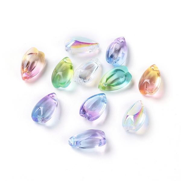PandaHall Transparent Glass Charms, Teardrop Shaped Petal, Two Tone, Mixed Color, 13x8x5.5mm, Hole: 1.2mm Glass Flower Multicolor
PandaHall Transparent Glass Charms, Teardrop Shaped Petal, Two Tone, Mixed Color, 13x8x5.5mm, Hole: 1.2mm Glass Flower Multicolor