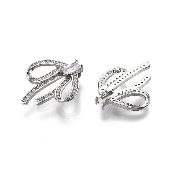 PandaHall Ion Plating(IP) Brass Micro Pave Clear Cubic Zirconia Pnedants, Nickel Free, Bowknot Charms, Real Platinum Plated, 23x19.5x6mm...
PandaHall Ion Plating(IP) Brass Micro Pave Clear Cubic Zirconia Pnedants, Nickel Free, Bowknot Charms, Real Platinum Plated, 23x19.5x6mm...