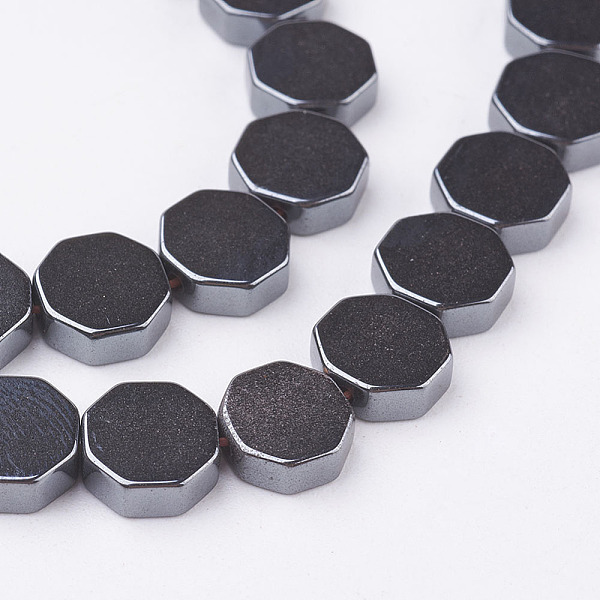 PandaHall Non-magnetic Synthetic Hematite Beads Strands, Octagon, 8x3mm, Hole: 1mm, about 52pcs/strand, 15.7 inch(40cm) Non-magnetic...
PandaHall Non-magnetic Synthetic Hematite Beads Strands, Octagon, 8x3mm, Hole: 1mm, about 52pcs/strand, 15.7 inch(40cm) Non-magnetic...