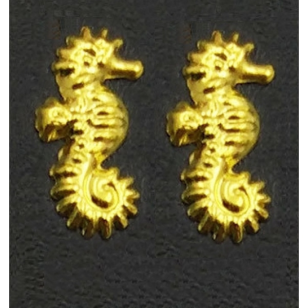 PandaHall Ocean Themed Alloy Cabochons, Nail Art Decoration Accessories for Women, Sea Horse Shape, Golden, 10x5x1mm Alloy Sea Horse
PandaHall Ocean Themed Alloy Cabochons, Nail Art Decoration Accessories for Women, Sea Horse Shape, Golden, 10x5x1mm Alloy Sea Horse