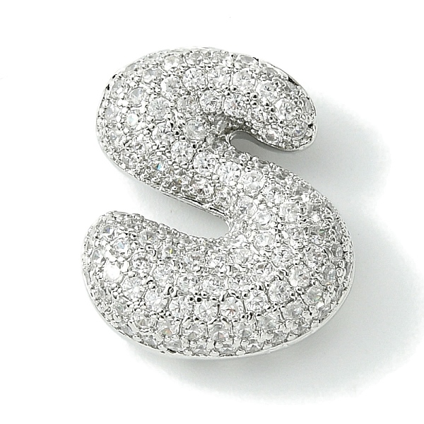 PandaHall Rack Plating Brass Cubic Zirconia Pendants, Cadmium Free & Lead Free, Long-Lasting Plated, Alphabet, Letter S, 22x18x8mm, Hole..., Clear
PandaHall Rack Plating Brass Cubic Zirconia Pendants, Cadmium Free & Lead Free, Long-Lasting Plated, Alphabet, Letter S, 22x18x8mm, Hole..., Clear