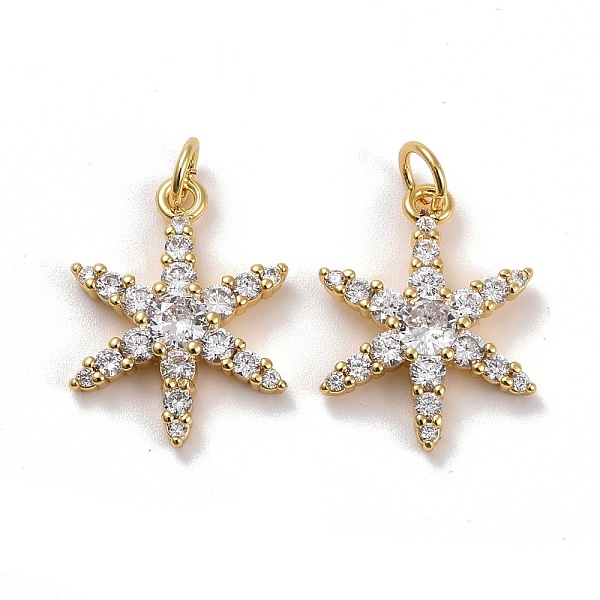 PandaHall Brass Micro Pave Cubic Zirconia Pendants, Real 18K Gold Plated, Lead Free & Cadmium Free, Star, Clear, 18.5x14.5x4mm, Hole: 3.5mm...
PandaHall Brass Micro Pave Cubic Zirconia Pendants, Real 18K Gold Plated, Lead Free & Cadmium Free, Star, Clear, 18.5x14.5x4mm, Hole: 3.5mm...