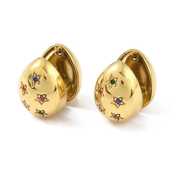 PandaHall Star Teardrop 304 Stainless Steel Pave Rhinestone Hoop Earrings for Women, Golden, Colorful, 14.5x11mm Rhinestone Teardrop
PandaHall Star Teardrop 304 Stainless Steel Pave Rhinestone Hoop Earrings for Women, Golden, Colorful, 14.5x11mm Rhinestone Teardrop