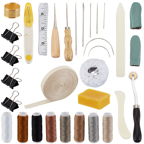 PandaHall Olycraft DIY Book Binding Tool Kits, inlcuding Needles, Scissor, Awl, Tracing Wheel, Tape Measure, Thimble, Cotton Threads, Ribbon..., Multicolor
PandaHall Olycraft DIY Book Binding Tool Kits, inlcuding Needles, Scissor, Awl, Tracing Wheel, Tape Measure, Thimble, Cotton Threads, Ribbon..., Multicolor