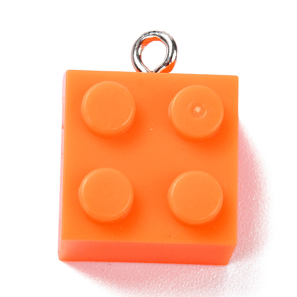 PandaHall Resin Pendants, with Platinum Iron Loop, Toy Bricks, Dark Orange, 21x15.5x11mm, Hole: 2.6mm Iron+Resin Others
PandaHall Resin Pendants, with Platinum Iron Loop, Toy Bricks, Dark Orange, 21x15.5x11mm, Hole: 2.6mm Iron+Resin Others