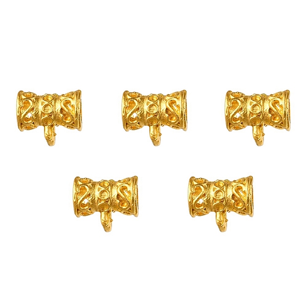 PandaHall Hollow Alloy Tube Bails, Loop Bails, Hanger Links, Matte Gold Color, 7x8x5mm, Hole: 1.2mm, Inner Diameter: 2.5mm Alloy Tube
PandaHall Hollow Alloy Tube Bails, Loop Bails, Hanger Links, Matte Gold Color, 7x8x5mm, Hole: 1.2mm, Inner Diameter: 2.5mm Alloy Tube