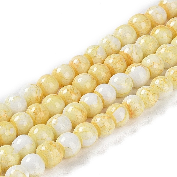 PandaHall Baking Paint Glass Bead Strands, Round, Lemon Chiffon, 6mm, Hole: 1mm, about 145~147pcs/strand, 32.28~32.68''(82~83cm) Glass Round
PandaHall Baking Paint Glass Bead Strands, Round, Lemon Chiffon, 6mm, Hole: 1mm, about 145~147pcs/strand, 32.28~32.68''(82~83cm) Glass Round
