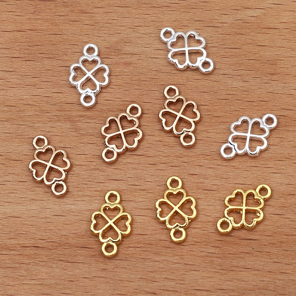PandaHall Chinese Style Alloy Connector Charms, Clover, Golden, 12x7mm Alloy Clover
PandaHall Chinese Style Alloy Connector Charms, Clover, Golden, 12x7mm Alloy Clover