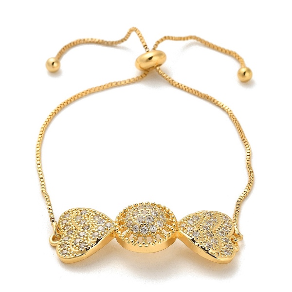 PandaHall Cubic Zirconia Link Slider Bracelets, with Light Gold Brass Box Chains, Heart, Inner Diameter: 3-1/8 inch(8cm) Brass Heart
PandaHall Cubic Zirconia Link Slider Bracelets, with Light Gold Brass Box Chains, Heart, Inner Diameter: 3-1/8 inch(8cm) Brass Heart