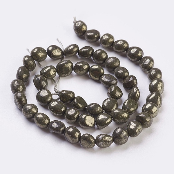 PandaHall Natural Pyrite Beads Strands, Tumbled Stone, Nuggets, 6~12x6~8mm, Hole: 0.5mm, about 50pcs/strand, 15.7 inch(40cm) Pyrite Nuggets..., Green
PandaHall Natural Pyrite Beads Strands, Tumbled Stone, Nuggets, 6~12x6~8mm, Hole: 0.5mm, about 50pcs/strand, 15.7 inch(40cm) Pyrite Nuggets..., Green