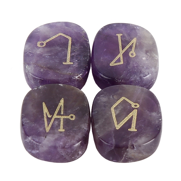 PandaHall 4Pcs Natural Amethyst Constellation Engraved Stone, Rectangle Display Decoration, Reiki Healing Stone Ornament, 25x20x6.5mm...
PandaHall 4Pcs Natural Amethyst Constellation Engraved Stone, Rectangle Display Decoration, Reiki Healing Stone Ornament, 25x20x6.5mm...