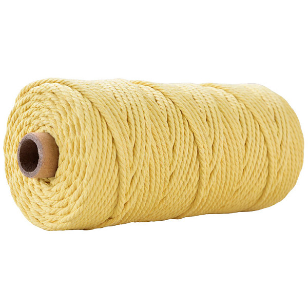 PandaHall Cotton String Threads for Crafts Knitting Making, Light Khaki, 3mm, about 109.36 Yards(100m)/Roll Cotton Gold
PandaHall Cotton String Threads for Crafts Knitting Making, Light Khaki, 3mm, about 109.36 Yards(100m)/Roll Cotton Gold