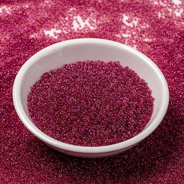PandaHall MIYUKI Round Rocailles Beads, Japanese Seed Beads, (RR363) Light Cranberry Lined Topaz Luster, 15/0, 1.5mm, Hole: 0.7mm, about..., Brown
PandaHall MIYUKI Round Rocailles Beads, Japanese Seed Beads, (RR363) Light Cranberry Lined Topaz Luster, 15/0, 1.5mm, Hole: 0.7mm, about..., Brown