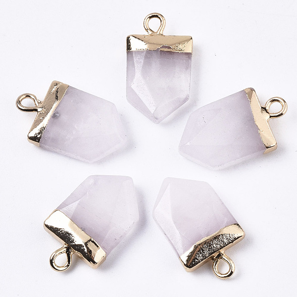 PandaHall Natural Rose Quartz Pointed Pendants, with Light Gold Plated Top and Brass Loop, Arrow, Faceted, 19x10.5x4.5mm, Hole: 1.8mm Rose...
PandaHall Natural Rose Quartz Pointed Pendants, with Light Gold Plated Top and Brass Loop, Arrow, Faceted, 19x10.5x4.5mm, Hole: 1.8mm Rose...